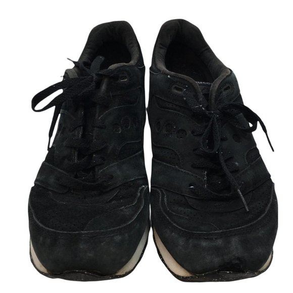 Saucony Leather Courageous Sneakers Trainers Shoes Men 10.5 Black‎ Suede
